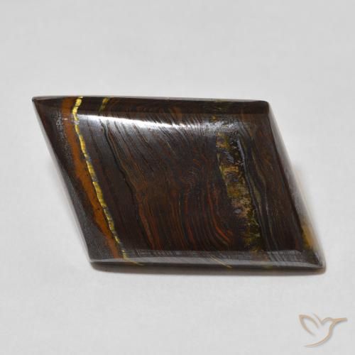 28.02ct Natural Multicolor Matriz Ojo de Tigre, Elegante, Opaco