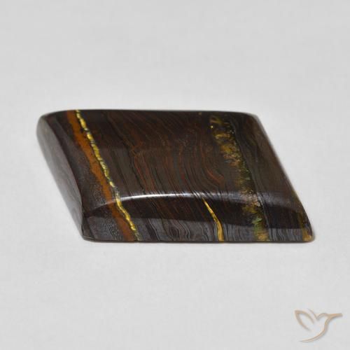 Matriz Ojo de Tigre Multicolor natural de 28.02 ct, Elegante, Opaco