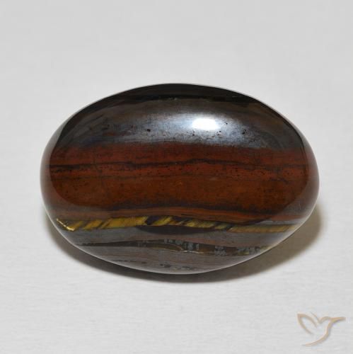 20.82ct Natural Multicolor Matriz Ojo de Tigre, Ovalada, Opaco