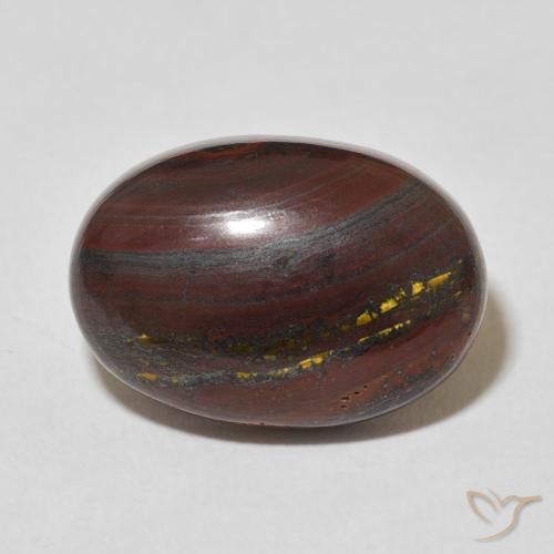17.22ct Natural Multicolor Matriz Ojo de Tigre, Ovalada, Opaco