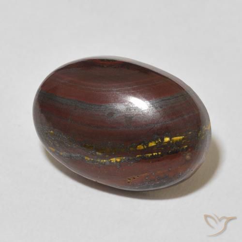 Matriz Ojo de Tigre Multicolor natural de 17.22 ct, Ovalada, Opaco