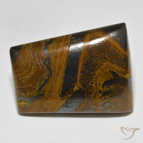 67.54ct Natural Multicolor Matriz Ojo de Tigre, Corte Baguette, Opaco
