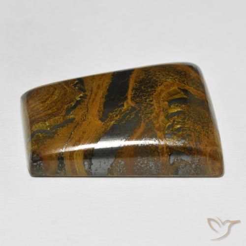 Matriz Ojo de Tigre Multicolor natural de 67.54 ct, Corte Baguette, Opaco