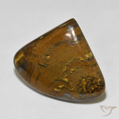 Matriz Ojo de Tigre Multicolor natural de 41.83 ct, En forma de pera, Opaco