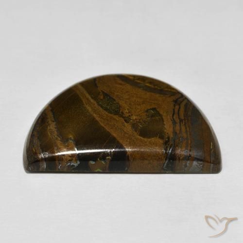 Matriz Ojo de Tigre Multicolor natural de 46.72 ct, Elegante, Opaco