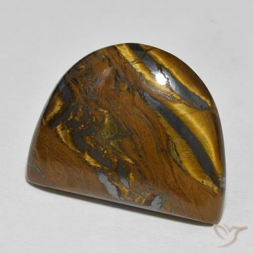 Matriz Ojo de Tigre Multicolor natural de 53.17 ct, Elegante, Opaco