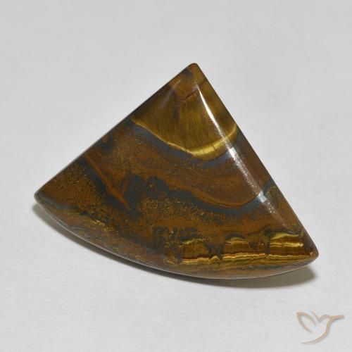 Matriz Ojo de Tigre Multicolor natural de 34.44 ct, Trillón, Opaco