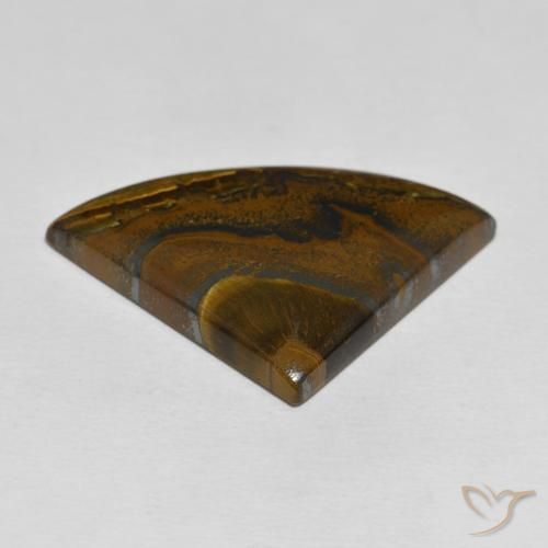 Matriz Ojo de Tigre Multicolor natural de 34.44 ct, Trillón, Opaco