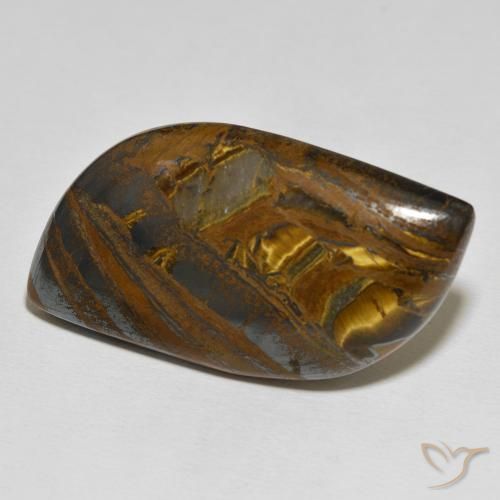 Matriz Ojo de Tigre Multicolor natural de 72.36 ct, Elegante, Opaco