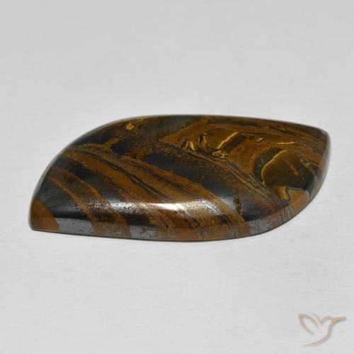 Matriz Ojo de Tigre Multicolor natural de 72.36 ct, Elegante, Opaco