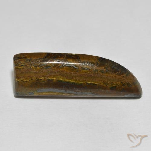 26.35ct Natural Multicolor Matriz Ojo de Tigre, Elegante, Opaco