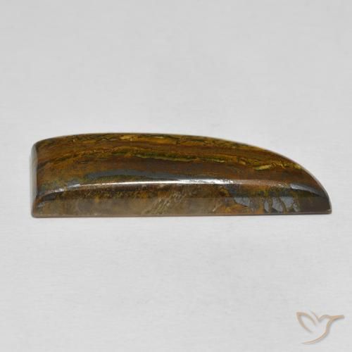 Matriz Ojo de Tigre Multicolor natural de 26.35 ct, Elegante, Opaco