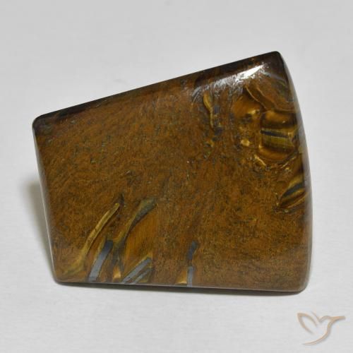 45.29ct Natural Multicolor Matriz Ojo de Tigre, Corte Baguette, Opaco