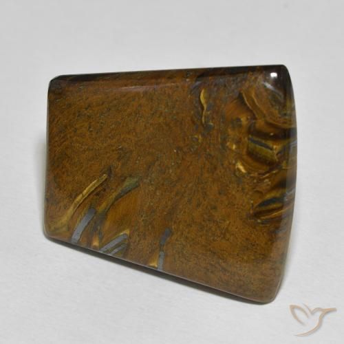 Matriz Ojo de Tigre Multicolor natural de 45.29 ct, Corte Baguette, Opaco