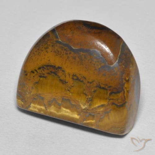 Matriz Ojo de Tigre Marrón medio natural de 40.11 ct, Elegante, Opaco