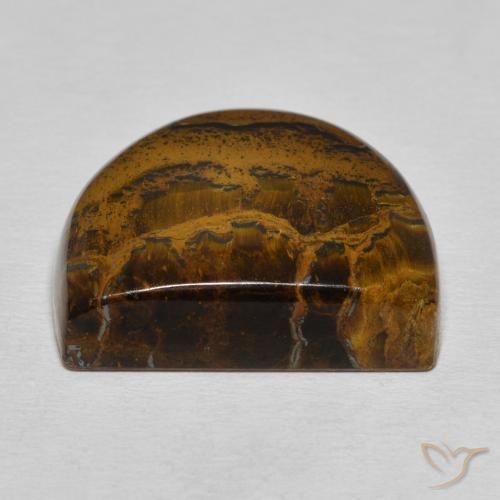 Matriz Ojo de Tigre Marrón medio natural de 40.11 ct, Elegante, Opaco