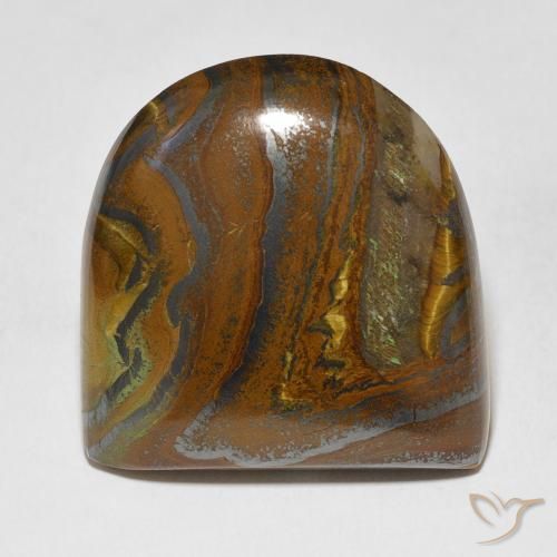 71.86ct Natural Medium Light-Brown Matriz Ojo de Tigre, Elegante, Opaco