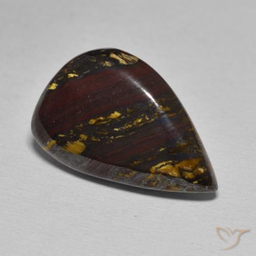 Matriz Ojo de Tigre Multicolor natural de 15.67 ct, Elegante, Opaco