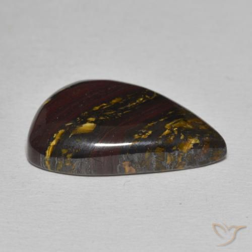 Matriz Ojo de Tigre Multicolor natural de 15.67 ct, Elegante, Opaco