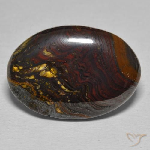 25.87ct Natural Multicolor Matriz Ojo de Tigre, Ovalada, Opaco