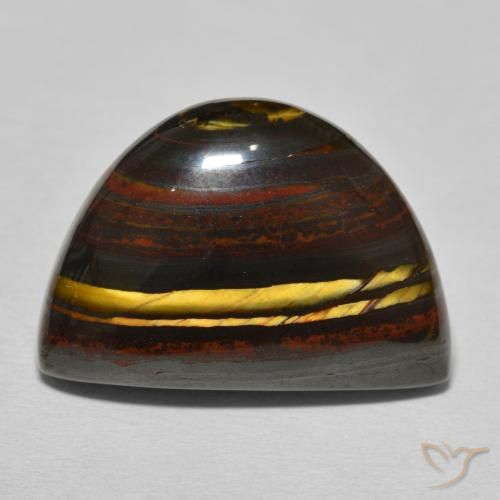 20.41ct Natural Marrón nogal Matriz Ojo de Tigre, Elegante, Opaco