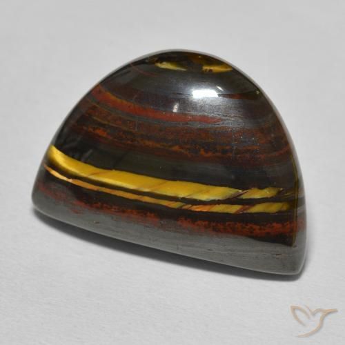 Matriz Ojo de Tigre Marrón nogal natural de 20.41 ct, Elegante, Opaco