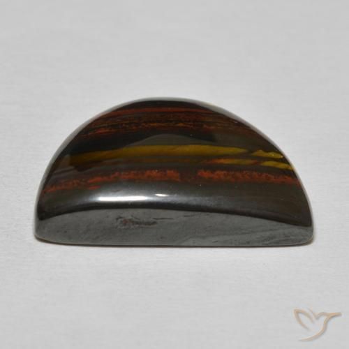 Matriz Ojo de Tigre Marrón nogal natural de 20.41 ct, Elegante, Opaco