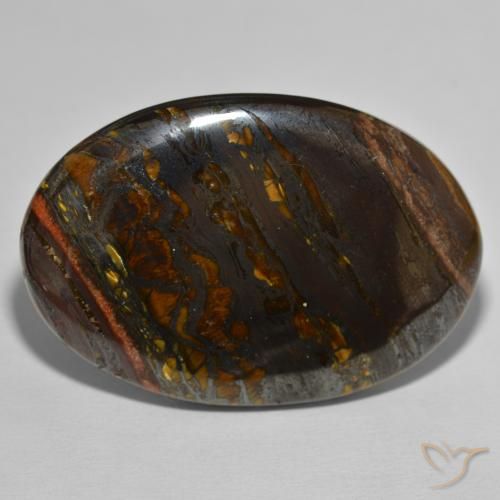 149.79ct Natural Multicolor Matriz Ojo de Tigre, Ovalada, Opaco