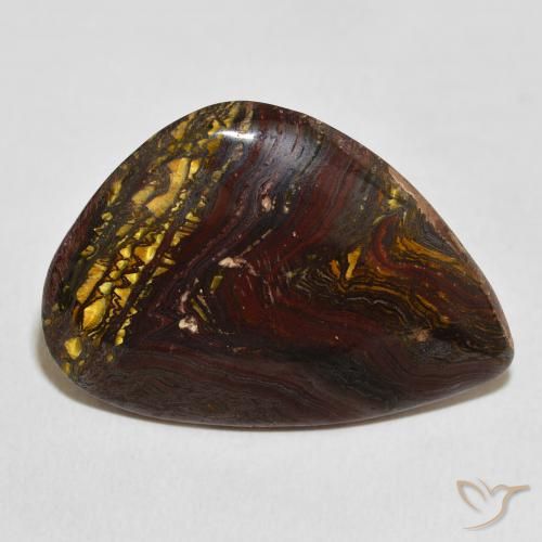 29.03ct Natural Multicolor Matriz Ojo de Tigre, Elegante, Opaco