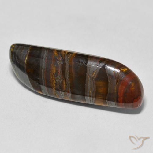 Matriz Ojo de Tigre Multicolor natural de 23.75 ct, Elegante, Opaco