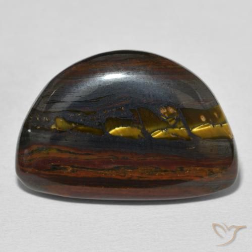 26.03ct Natural Multicolor Matriz Ojo de Tigre, Elegante, Opaco