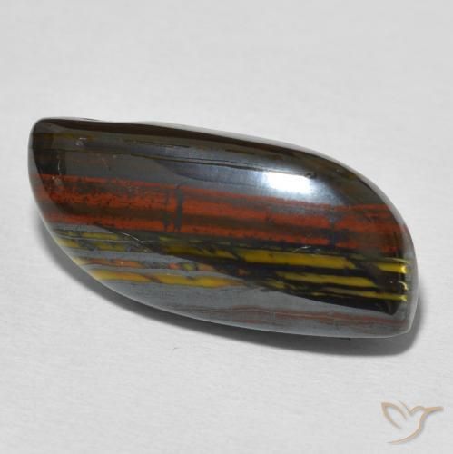 Matriz Ojo de Tigre Multicolor natural de 18.34 ct, Elegante, Opaco