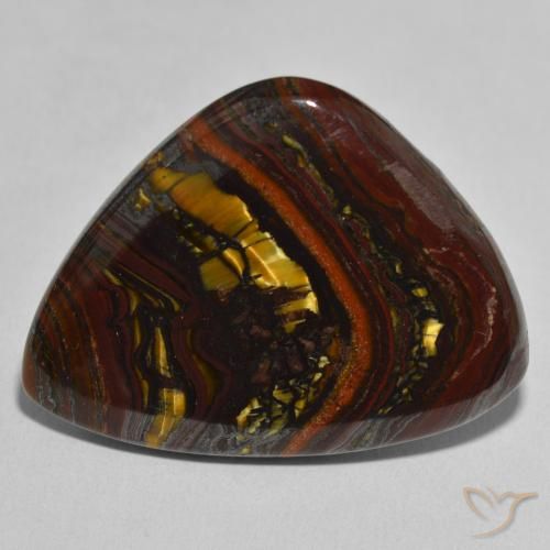 36.54ct Natural Multicolor Matriz Ojo de Tigre, Elegante, Opaco