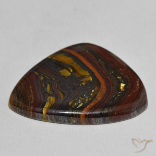 Matriz Ojo de Tigre Multicolor natural de 36.54 ct, Elegante, Opaco