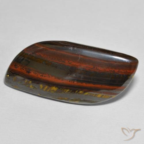 Matriz Ojo de Tigre Multicolor natural de 32.54 ct, Elegante, Opaco