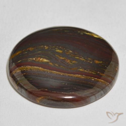 Matriz Ojo de Tigre Multicolor natural de 48.13 ct, Redondo, Opaco
