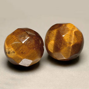 Gemas de tiger's eye marrón natural de  ct, esfera / bola, opaco