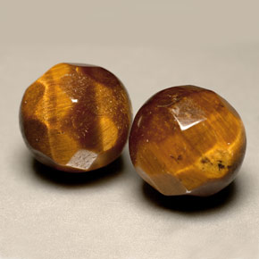 Gemas de tiger's eye marrón natural de  ct, esfera / bola, opaco