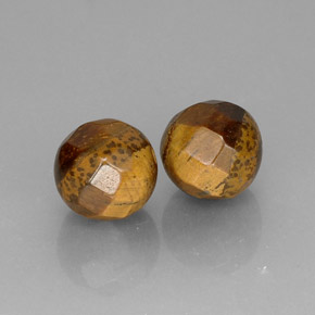 Gemas de tiger's eye marrón natural de  ct, esfera / bola, opaco