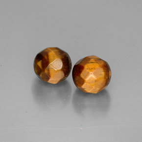 Gemas de tiger's eye marrón natural de  ct, esfera / bola, opaco