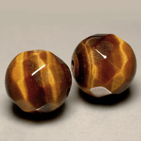 Gemas de Ojo de Tigre Marrón oro natural de  ct, Esfera / Bola, Opaco