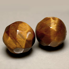 Gemas de tiger's eye marrón natural de  ct, esfera / bola, opaco