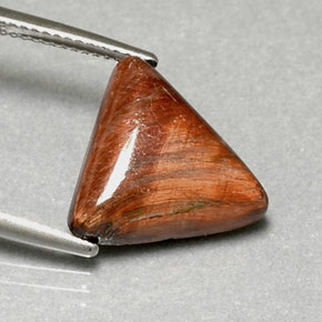 Tiger's eye marrón natural de 7,11 ct, trillón, opaco