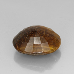 Tiger's eye marrón natural de 25,78 ct, corte óvalo, opaco