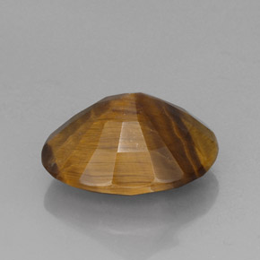 Tiger's eye marrón natural de 14,10 ct, corte óvalo, opaco