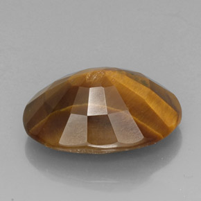 Tiger's eye marrón natural de 18,43 ct, corte óvalo, opaco