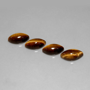 Gemas de Ojo de Tigre Marrón oro natural de  ct, Marquesa, Opaco