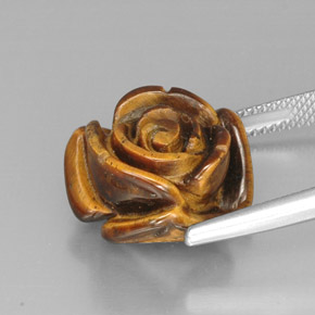 Tiger's eye multicolor natural de 12,41 ct, forma elegante, opaco
