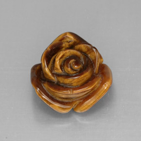 Tiger's eye multicolor natural de 11,35 ct, forma elegante, opaco