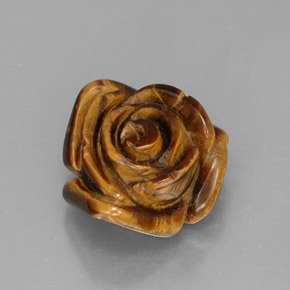 Tiger's eye multicolor natural de 13,03 ct, forma elegante, opaco